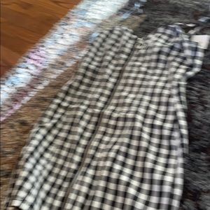 Checkered zip front dress!